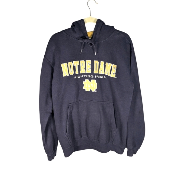 Vintage E5 Notre Dame College Fighting Irish NCAA Hoodie Men's Small - Picture 1 of 4